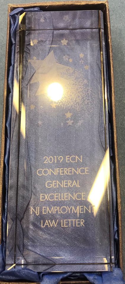 Genova Burns Honored with 2019 General Excellence Award at the Employment Counsel Network Awards